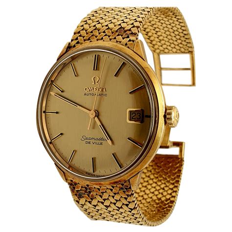 gold omega watch